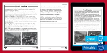 Pearl Harbor Reading Passages | twinkl.com
