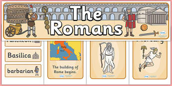 KS2 Romans Display Primary Resources, Romans, Roman