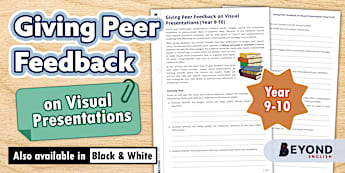 Giving Peer Feedback on Visual Presentations (Year 9-10)