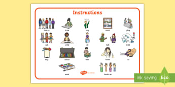 New EAL Starter Instructions Word Mat - literacy, words, mats