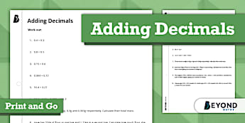 Decimals | KS3 Maths Resources | Beyond Secondary - Twinkl