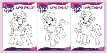 My Little Pony Sunny Colouring Pages