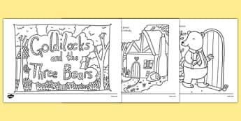 Goldilocks and the Three Bears Size Sorting Activity - story book