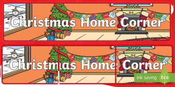Christmas Banners Signs Primary Resources Xmas Santa Tree