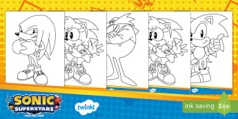 Sonic Colouring Sheets | Sonic the Hedgehog | SEGA