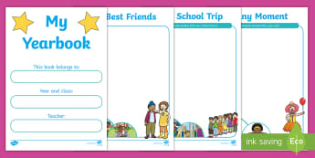 End Of Year Scrapbook - Primary Transition Scrapbook Activity