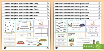 Common Exception Words Year 1 • Twinkl.ca