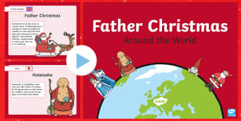 Father Christmas Around the World PowerPoint - christmas, world