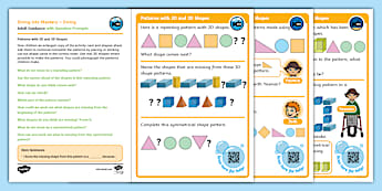 7 KS1 Patterns with 2D and 3D Shapes | Twinkl Maths - Twinkl