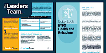 Quick Look: EYFS Health and Behaviour