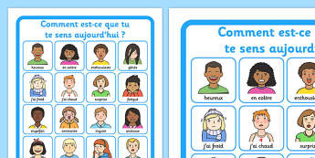 Emotions - French KS2 Vocabulary Resources