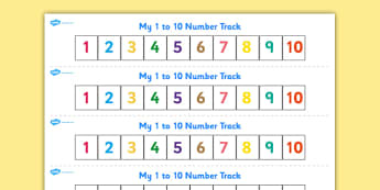 Number Tracks Primary Resources, numbertrack, number