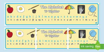 Welsh and English Alphabet Display Banner | Twinkl Wales