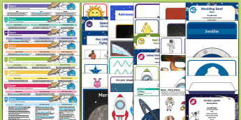 Space-Themed Scissor Skills Worksheet / Worksheet Pack