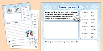 Writing Raps Worksheet Rap Writing Templates | twinkl.com.au