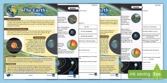 Space And Earth Science Activity Sheets For Year 3 And 4