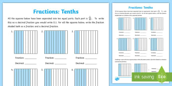 KS2 Converting Fractions to Decimals - Primary Resources