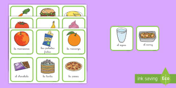 Tarjetas de clasificar: La comida saludable y no saludable - comida, clasificar, comida saludale, sano, sana, salud, saludable, grasa, proteina, carbohidratos, j