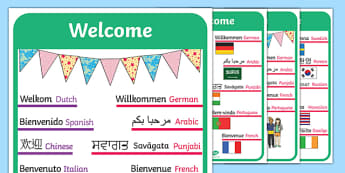 Classroom Welcome Signs - School Display - Twinkl