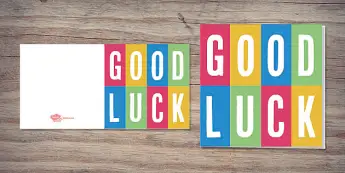 Printable Good Luck Cards | twinkl.ca