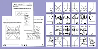 Values Collaborative Colouring Activity Values Art Activities | twinkl.co.uk
