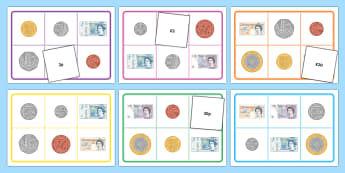 recognising notes and coins money games primary resources