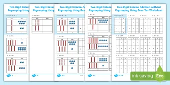 Addition Worksheets Without Carrying | Twinkl