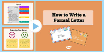 Formal Letters - KS2 Writing Resources - Twinkl