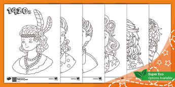 Hairstyles Mindfulness Colouring Pages