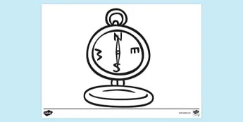 Compass Colouring Sheets | twinkl.co.uk