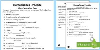 ks2 homophones primary resources homophones homophone