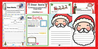 Letter to Santa Resource Pack - letter, santa, resource, pack
