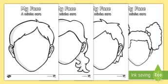 10,000 Top Face Template Teaching Resources