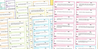Early Years Outcomes 'I Can' Statements on Stickers Ages 30 to 50 Months