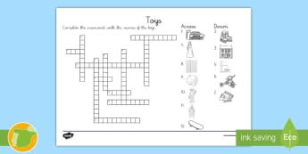 A1 Ficha de actividad: Crucigrama: La comida - Inglés - Inglés