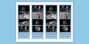 Moon Photo Strip Bookmarks