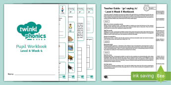 Level 6 Week 4 Phonics Workbook - Primary Resources