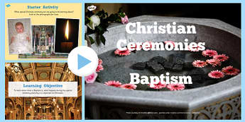 Christian Baptism Lesson Teaching Pack - religion, christianity
