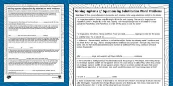 Eighth Grade Word Problems | twinkl.com
