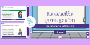 * NUEVO * Cuestionario interactivo: Partes de la oración