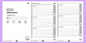 Maths Year 3 Primary Resources - Assessment Tests - Twinkl