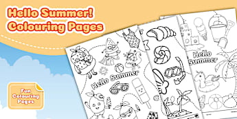 Summer Themed Colouring Pages | Twinkl Parents - Twinkl