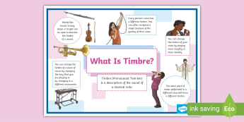 Timbre in different instruments.