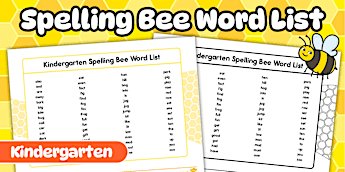 Spelling Bee Word Lists | twinkl.com