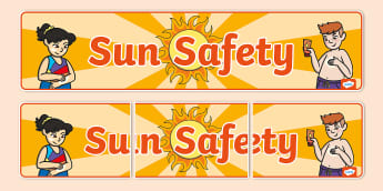 Summer Sun Safety Primary Resources - Summer Season Sun Holiday