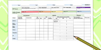 Weekly Plan Template for Foundation Subjects - lesson plan, planning 