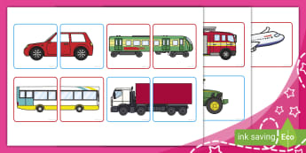 Vehicles Cards (Teacher-Made) - Twinkl