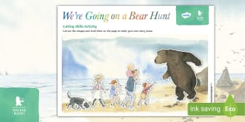 We're Going on a Bear Hunt Cutting Skills Activity