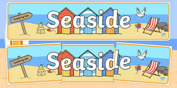 Colourful indoor seaside banner for early years children!