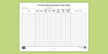 EYFS Assessment Sheets | twinkl.co.uk
